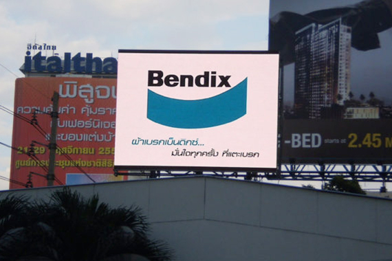 Outdoor led video display billboard in thailand
