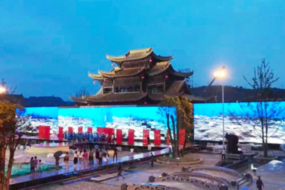 P6 outdoor rental led video wall in xian china