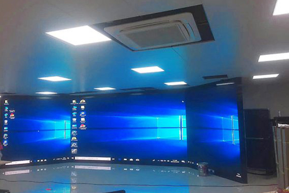 indoor full color led display was installed in a meeting room in japan