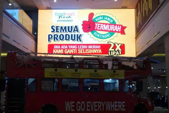 indoor led display was installed in malaysia