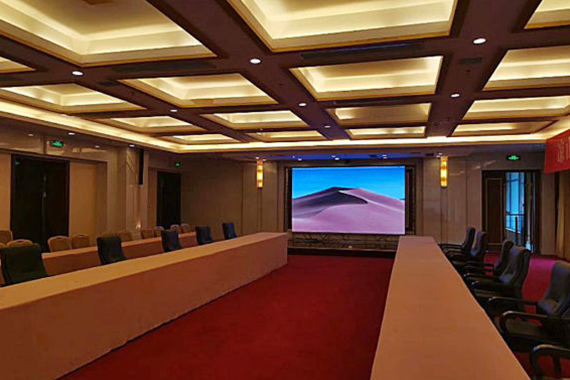 indoor led video displays was installed in a meeting room in spain