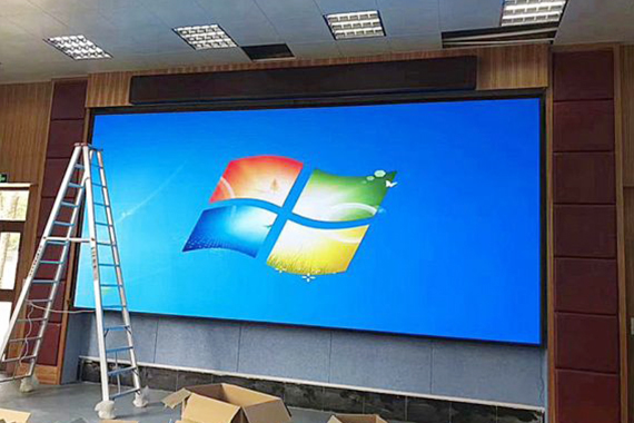 p6 indoor led display was installed in information display board in malaysia