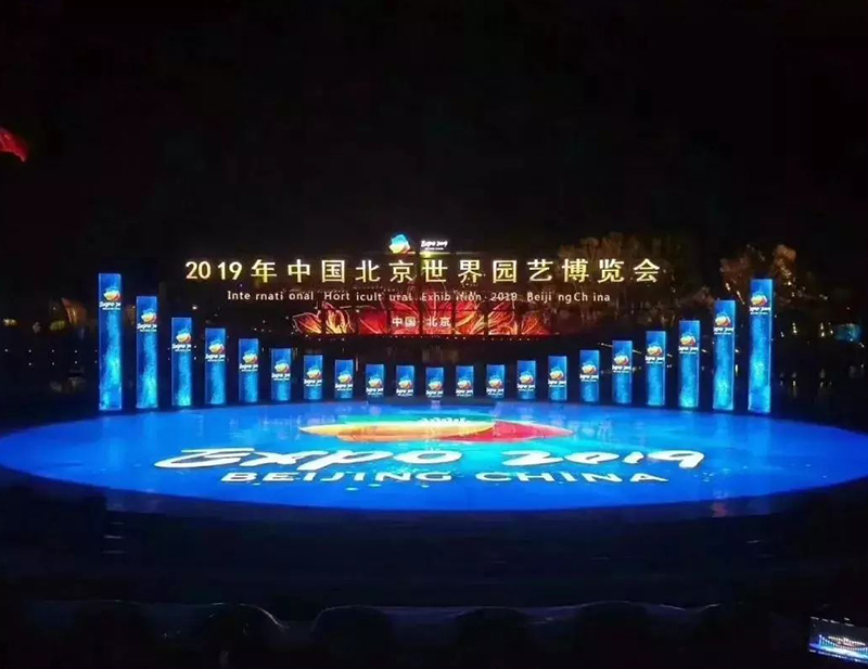 transparent led screen is applied in the field of stage