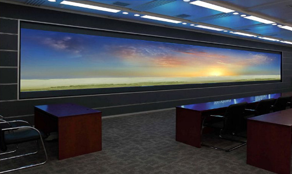 P1.56 COB LED display installed in a large meeting room in UAE